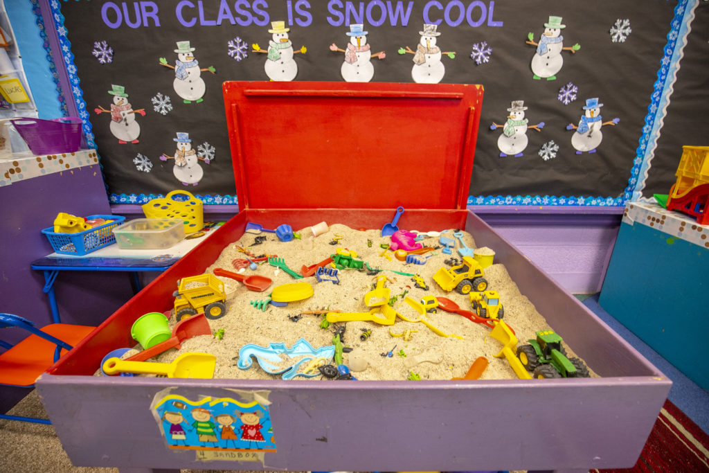 Sandbox in Classroom